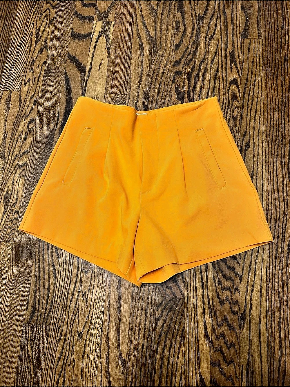 High Waist Orange Shorts Like New